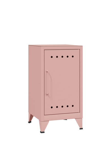Bisley Fern Mini Right Hand Side Table/Locker, Palest Pink - view 2, Palest Pink