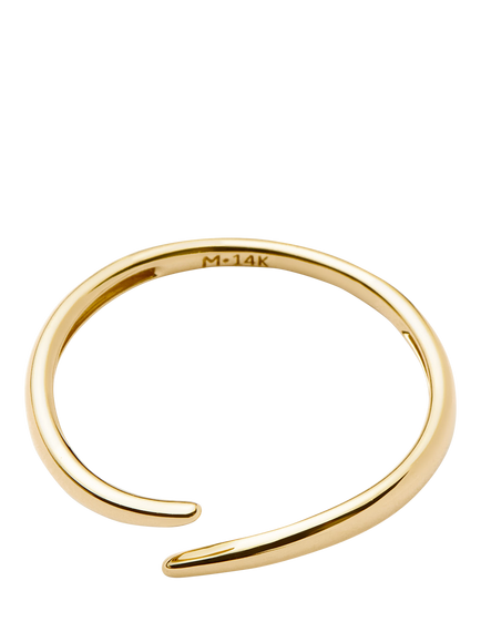 Missoma 14ct Yellow Gold Claw Ring - view 2, Gold