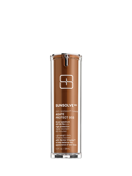 SunsolveMD ZnO+ AntiOxtint Agate Protect 003 SPF 50, 28ml, Brown Mid