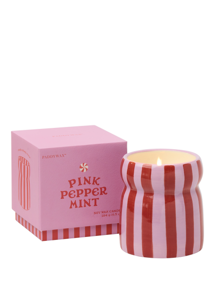 Paddywax Cabana Pink Pepper Candle, 184g - view 2, Pink