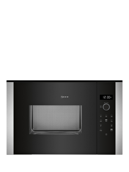 Neff N50 HLAWD53N0B Built-In Microwave Oven, Stainless Steel, Stainless Steel