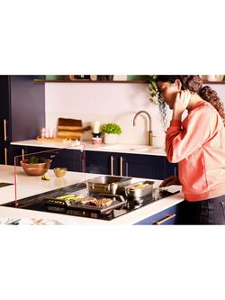 Neff N90 I98WMM1S7B 90cm Downdraft Cooker Hood, Black Glass - view 2, Black Glass