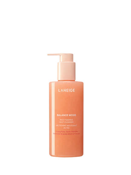 LANEIGE Balance Mode Rice Foaming Deep Cleanser, 250ml, Clear