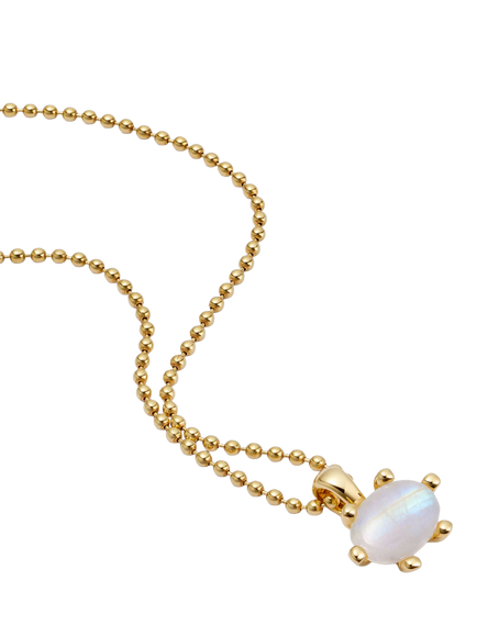 Daisy London Moonstone Claw Necklace, Gold, Gold