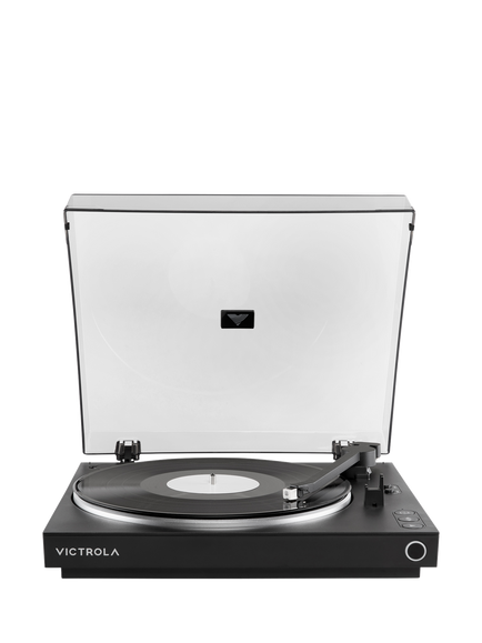 Victrola Automatic Bluetooth Turntable, Black, Black