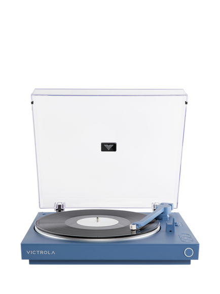 Victrola Automatic Bluetooth Turntable, Blue, Blue