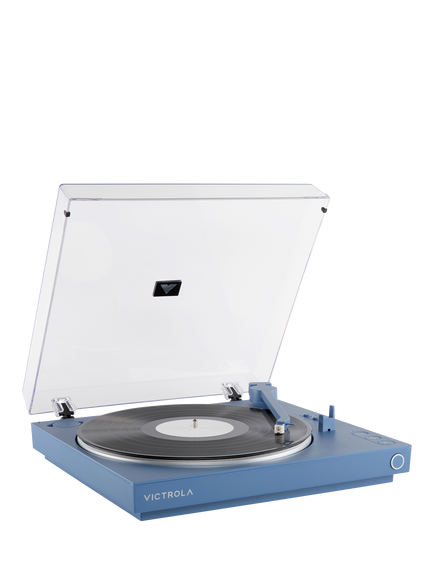 Victrola Automatic Bluetooth Turntable, Blue - view 2, Blue