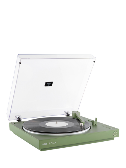 Victrola Automatic Bluetooth Turntable, Green - view 2, Green