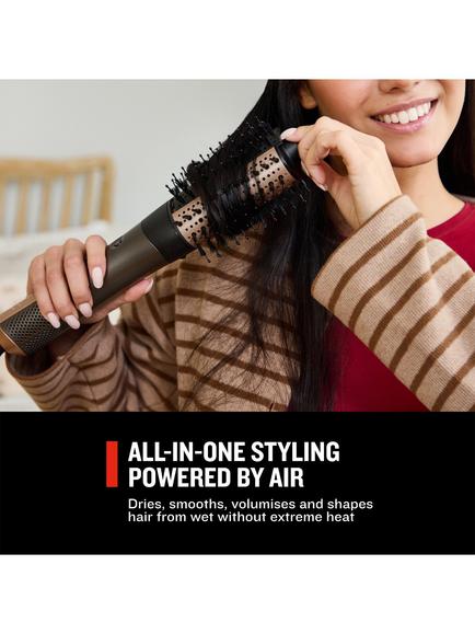 Remington ONE Power Dry & Smooth Hair Styling Brush, Dark Grey And Copper - view 2, Dark Grey And Copper