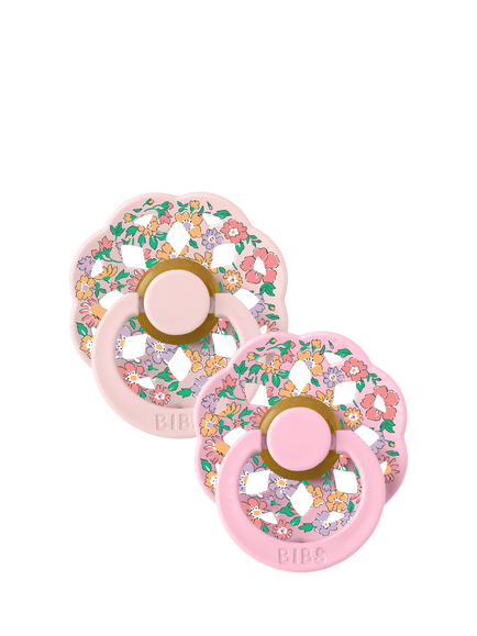 BIBS x Liberty Boheme Baby Soothers, Pack of 2, Oscar Meadow, Size 1, Oscar Meadow