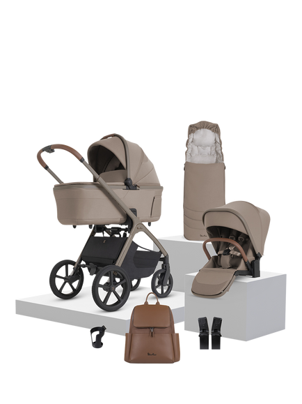 Silver Cross Cove 2 Pushchair & Accessories Bundle, Champagne