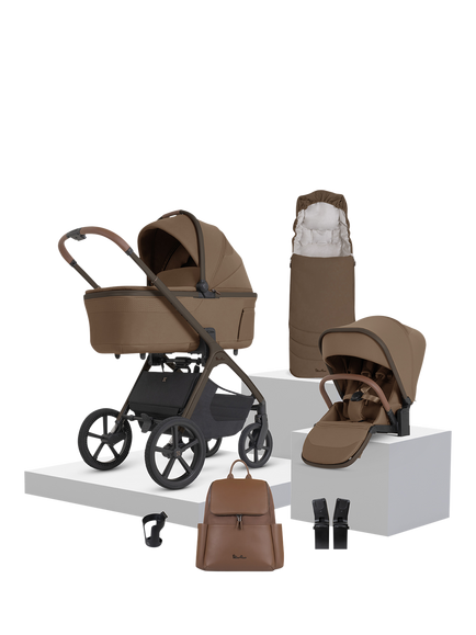Silver Cross Cove 2 Pushchair & Accessories Bundle, Maple