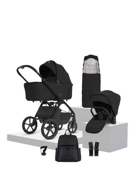 Silver Cross Cove 2 Pushchair & Accessories Bundle, Oynx