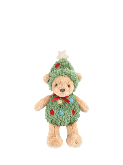 Mon Ami Christmas Tree Bear Plush Soft Toy, Multi
