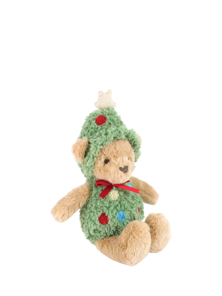 Mon Ami Christmas Tree Bear Plush Soft Toy - view 2, Multi