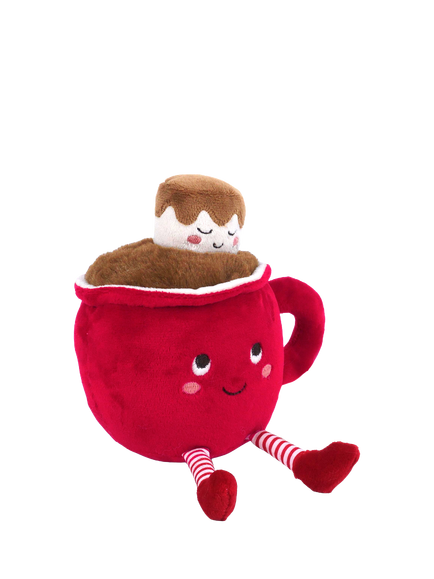 Mon Ami Cocoa Cup Christmas Plush Soft Toy - view 2, Multi