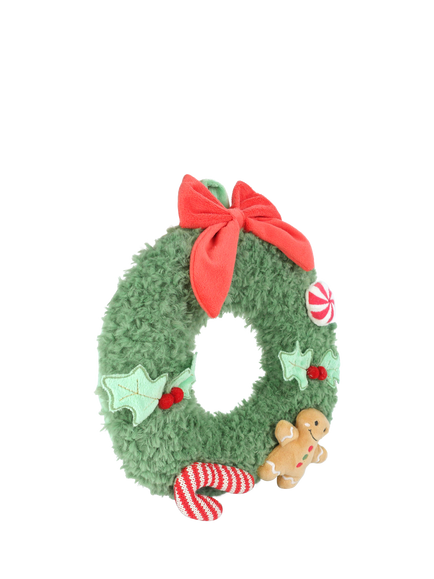 Mon Ami Festive Christmas Wreath Plush Soft Toy - view 2, Multi