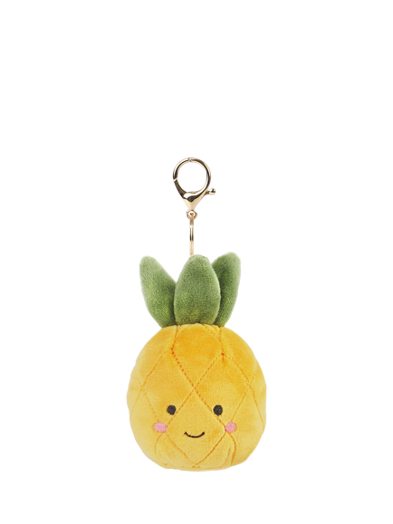 Mon Ami Pineapple Plush Bag Charm, Multi