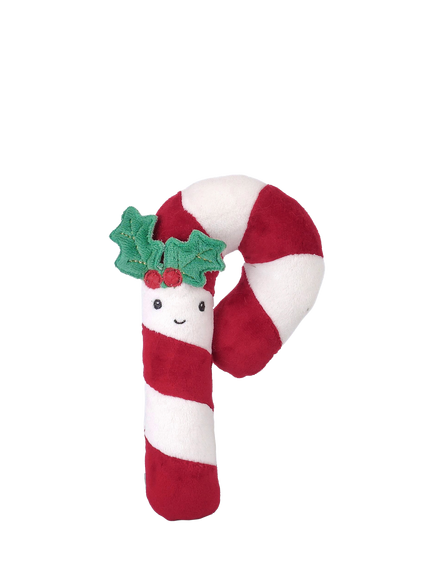 Mon Ami Red Candy Cane Plush Soft Toy, Multi