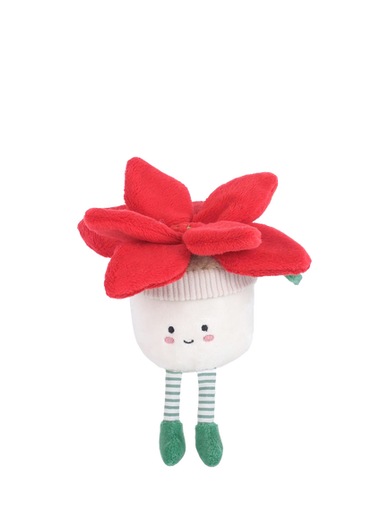 Mon Ami Red Poinsettia Plush Soft Toy, Multi