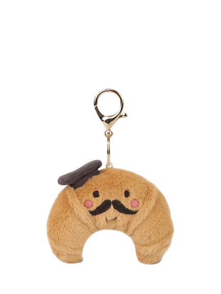 Mon Ami Monsieur Croissant Bag Charm, Multi