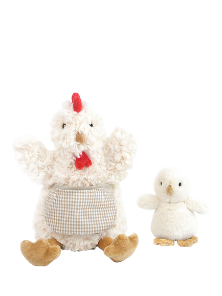 Mon Ami Mother and Baby Hen Soft Toy - view 2, Multi