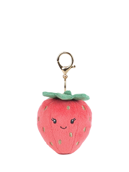 Mon Ami Strawberry Plush Charm, Multi