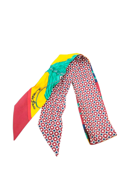 Pre-loved Hermès Silk Twilly Printed Scarf, Multi, Multi