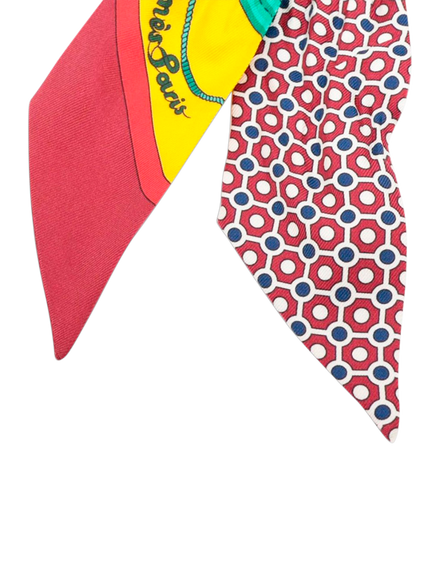 Pre-loved Hermès Silk Twilly Printed Scarf, Multi - view 2, Multi