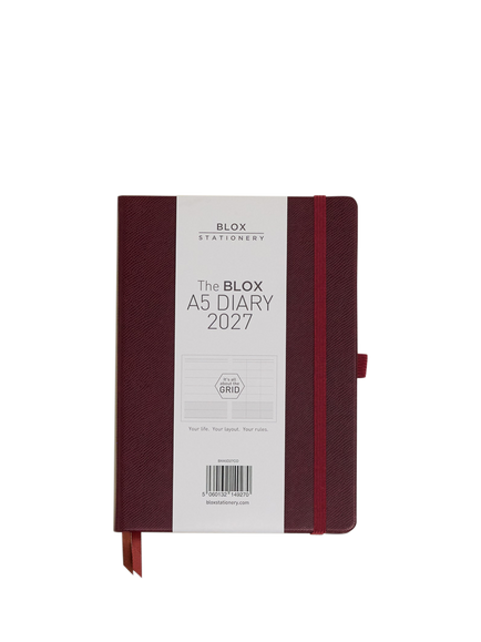 BLOX A5 Diary 2027, Chocolate, Brown Chocolate