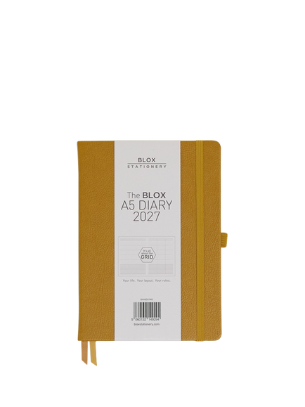 BLOX A5 Diary 2027, Yellow Mid, Yellow Mid