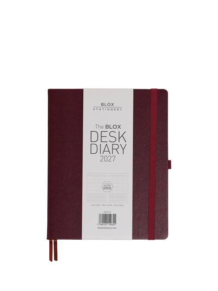 BLOX Desk Diary 2027, Chocolate, Brown Chocolate