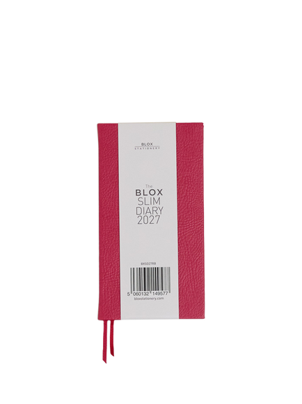 BLOX Slim Diary 2027, Pink Raspberry, Pink Raspberry