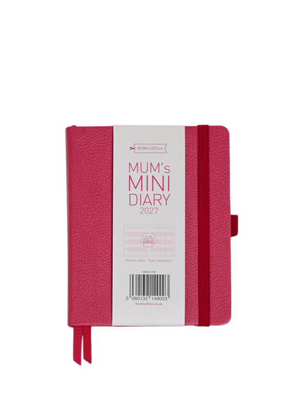 MUM's Office Mum's Mini Diary 2027, Pink Raspberry, Pink Raspberry
