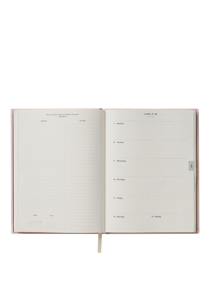 Rifle Paper Co. Paisley Fabric Hard Cover Planner 2027 - view 2, Multi Multi