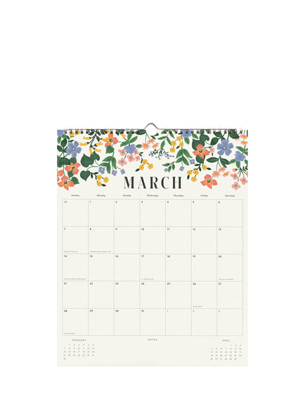Rifle Paper Co. Floral Appointment Calendar 2027 - view 2, Multi Multi