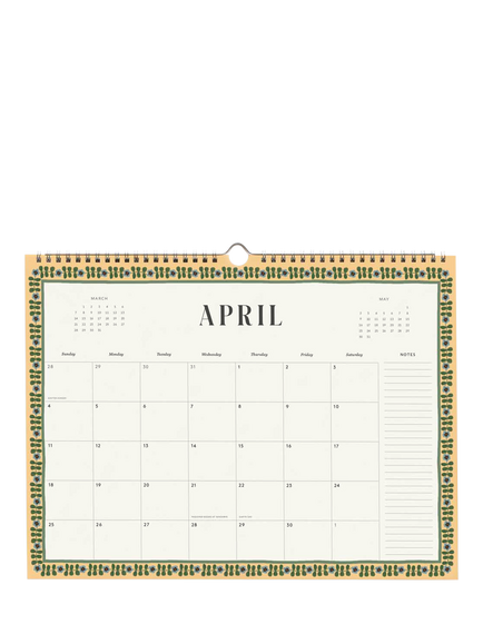 Rifle Paper Co. Paisley Appointment Calendar 2027 - view 2, Multi Multi