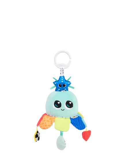 Lamaze Soothing Salty Sam Stroller Toy, Blue Multi