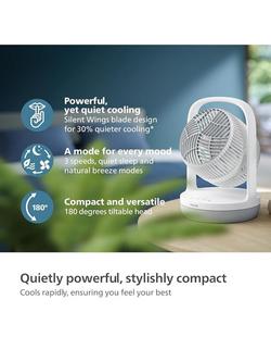 Philips 2000 Series Table Fan, White - view 2, White