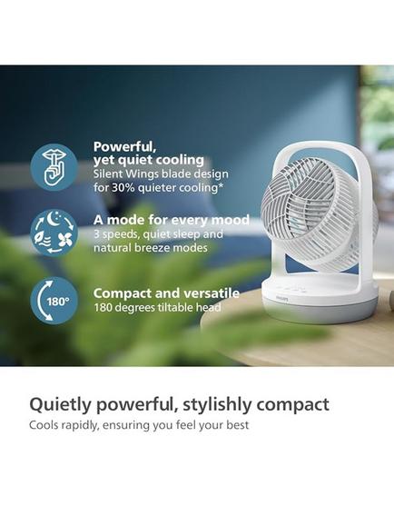 Philips 2000 Series Table Fan, White - view 2, White