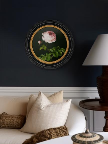 Brookpace Lascelles 'Rose' Round Porthole Framed Print, 51cm - view 2, Multi