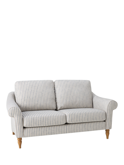 John Lewis OUTLET Camber Medium 2 Seater Sofa, Light Leg, Like New, Trio Stripe, Trio Stripe