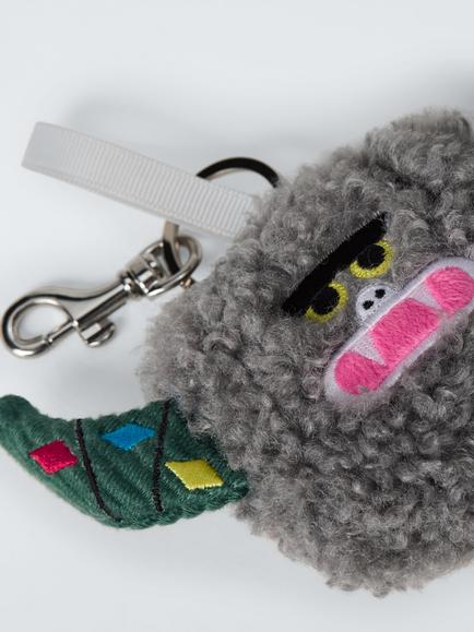 John Lewis The Enthusiast Drizzle Yeti Tree Decoration/Bag Charm, Multi - view 2, Multi