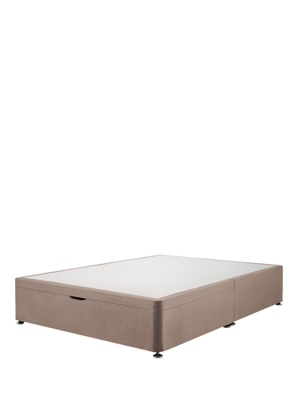 Silentnight Non-Sprung Upholstered Half Ottoman Divan Base, Super King Size, Brushed Textured Oatmeal
