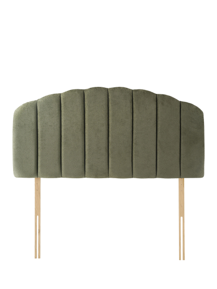 Silentnight Merlin Strutted Headboard, Double, Brushed Textured Clover