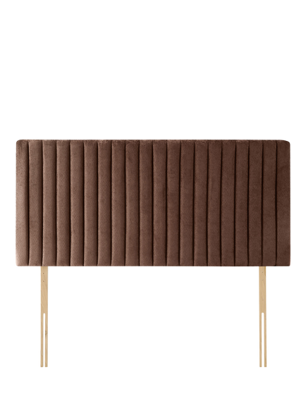 Silentnight Dusk Panelled Strutted Headboard, Super King Size, Brushed Textured Dark Mocha