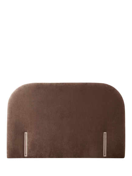 Silentnight Drift Headboard, Double, Brushed Textured Dark Mocha