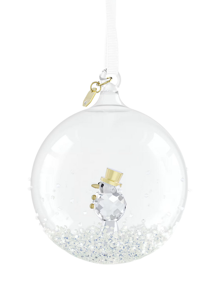 Swarovski Crystal Annual Edition 2026 Snowman Ball Ornament - view 2, Crystal