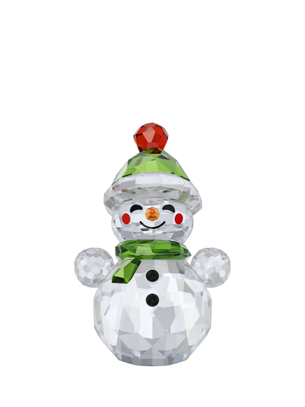 Swarovski Crystal Holiday Cheers Rocking Snowman Ornament, 001 - Crystal