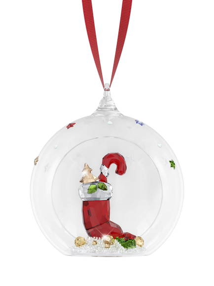 Swarovski Crystal Holiday Cheers Stocking and Candy Ball Ornament, Mul - Multi